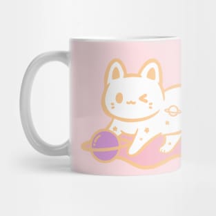 Galaxy cat White ver Mug